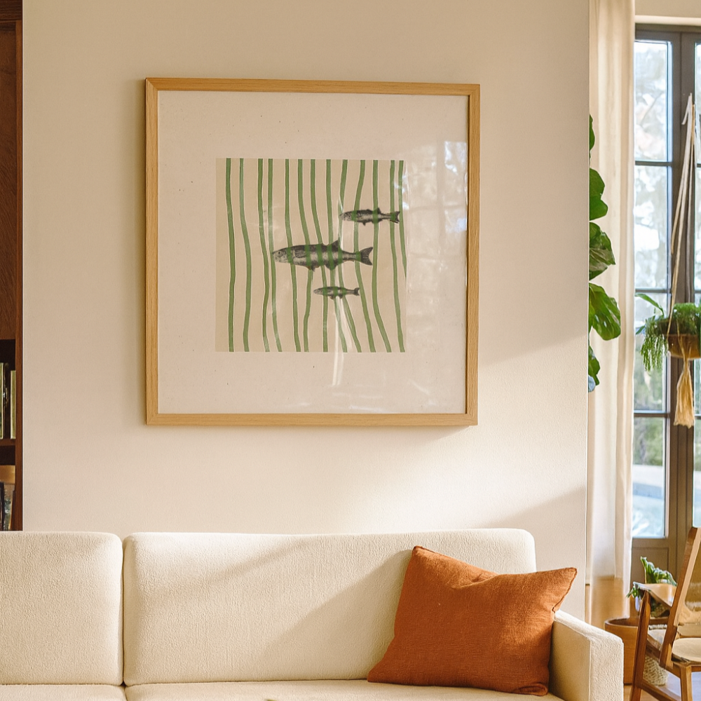 Cuadro "Fish in Striped Waves"