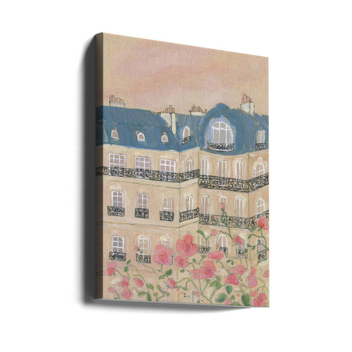 Cuadro "Sunset Over Paris Buildings"