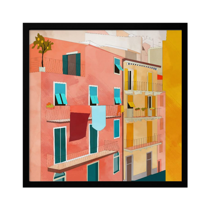 Cuadro "Little Italy Houses"