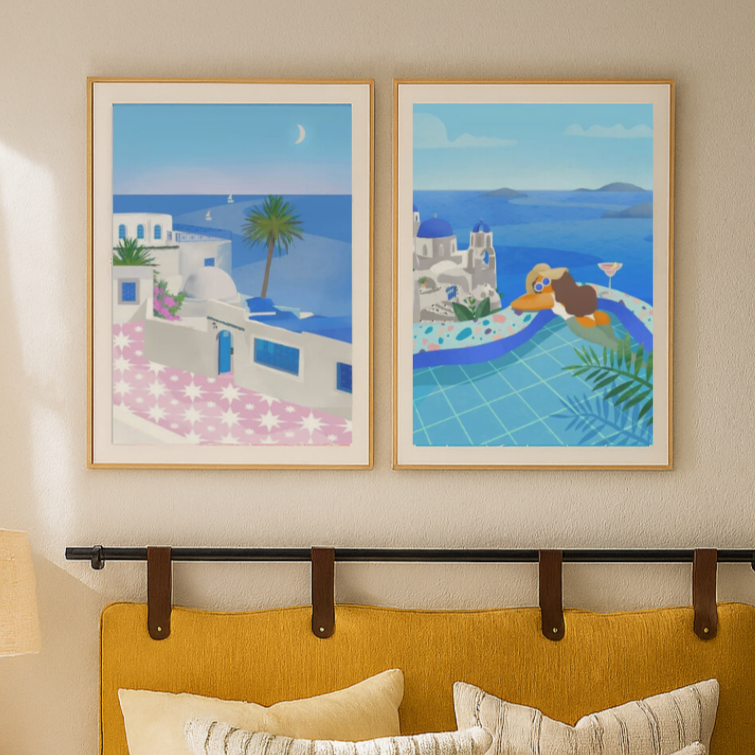 Set de cuadros "Mediterranean Dreams"