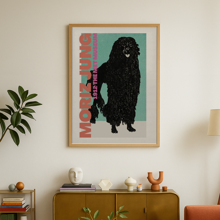 Cuadro "Stylized Black Dog"