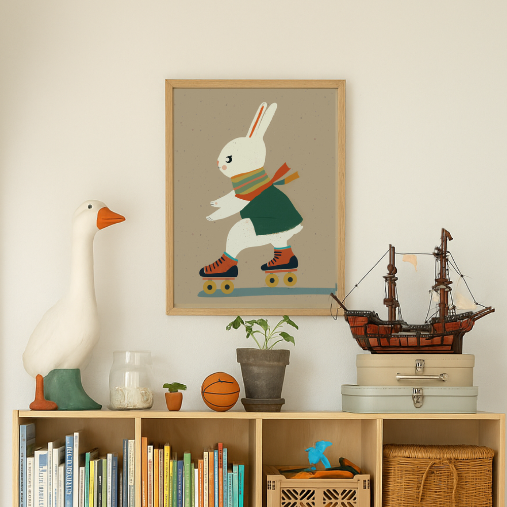 Cuadro "Inline Skating Bunny"