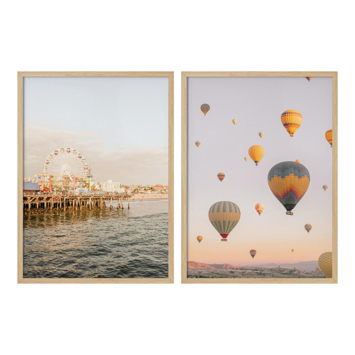 Set de cuadros "Golden Hour Dreams"