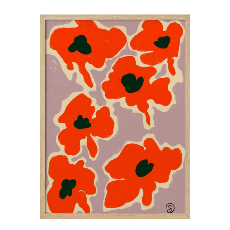 Cuadro "Vibrant Poppy Flowers"