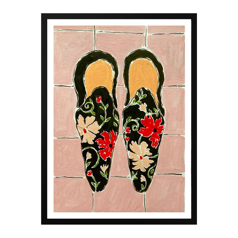 Cuadro "Black Shoes On Pink Tiles"
