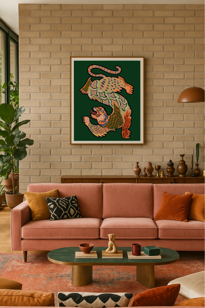 Cuadro "Asiantiger Green"