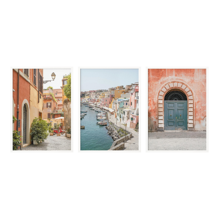 Set de cuadros "Italian Summer Walk"