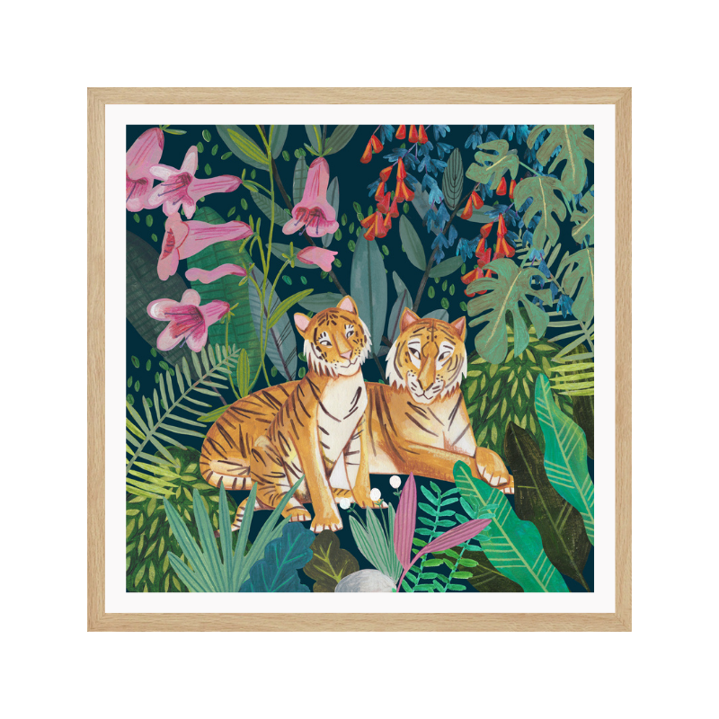 Cuadro "Tigers in the Jungle"