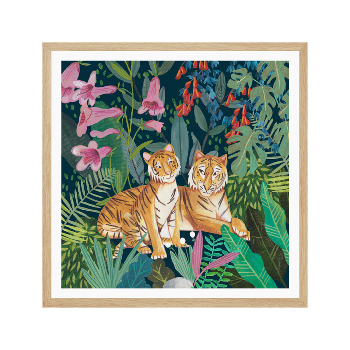 Cuadro "Tigers in the Jungle"