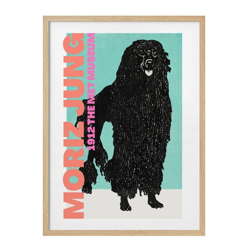 Cuadro "Stylized Black Dog"