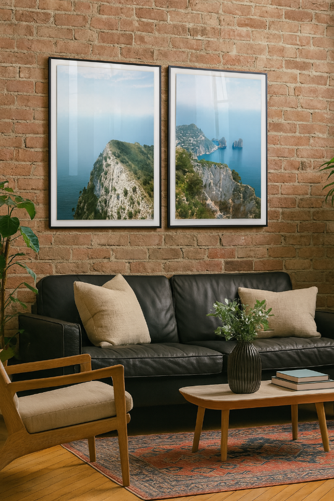 Cuadro "Coast of Capri Italy"