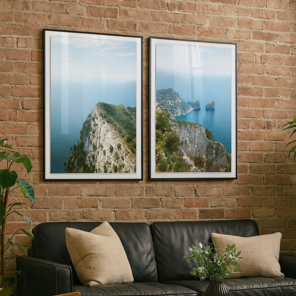 Cuadro "Coast of Capri Italy"