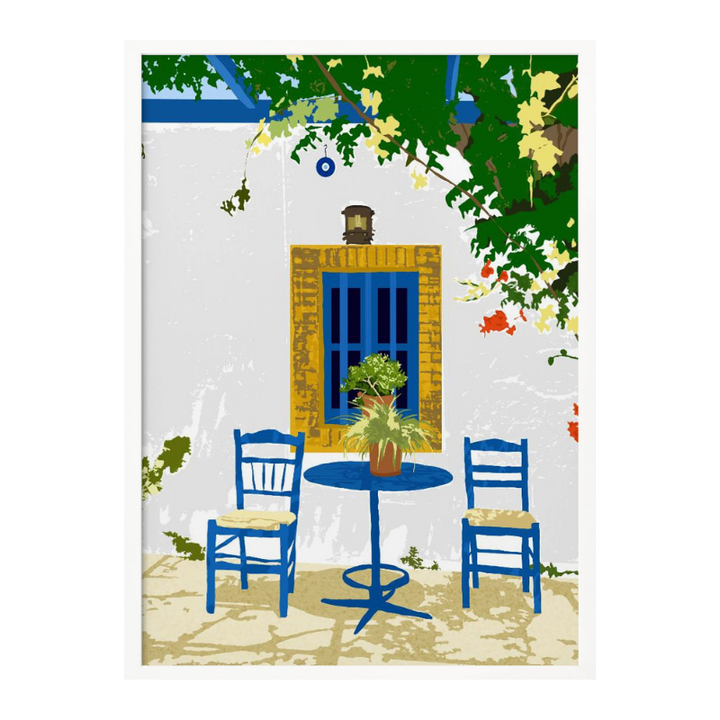 Cuadro "Greek Vacay for Two"