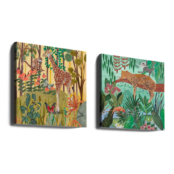 Set de cuadros "Jungle Friends"