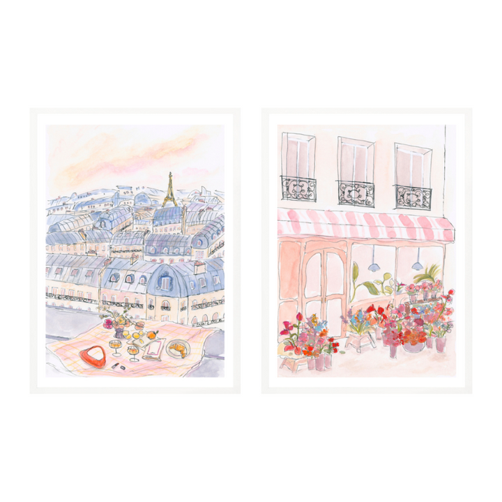 Set de cuadros "Paris Bloom & Views"