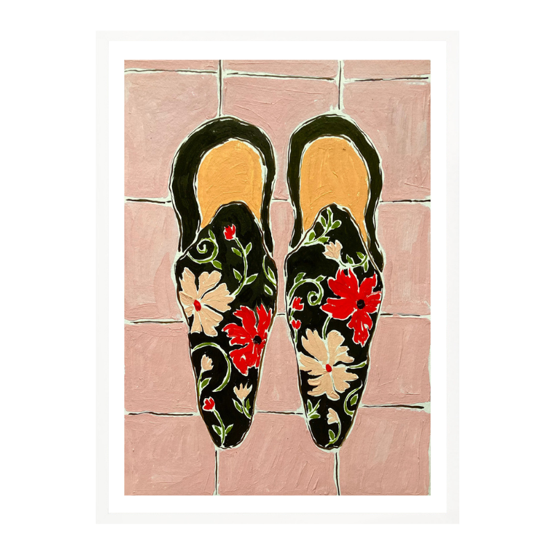 Cuadro "Black Shoes On Pink Tiles"