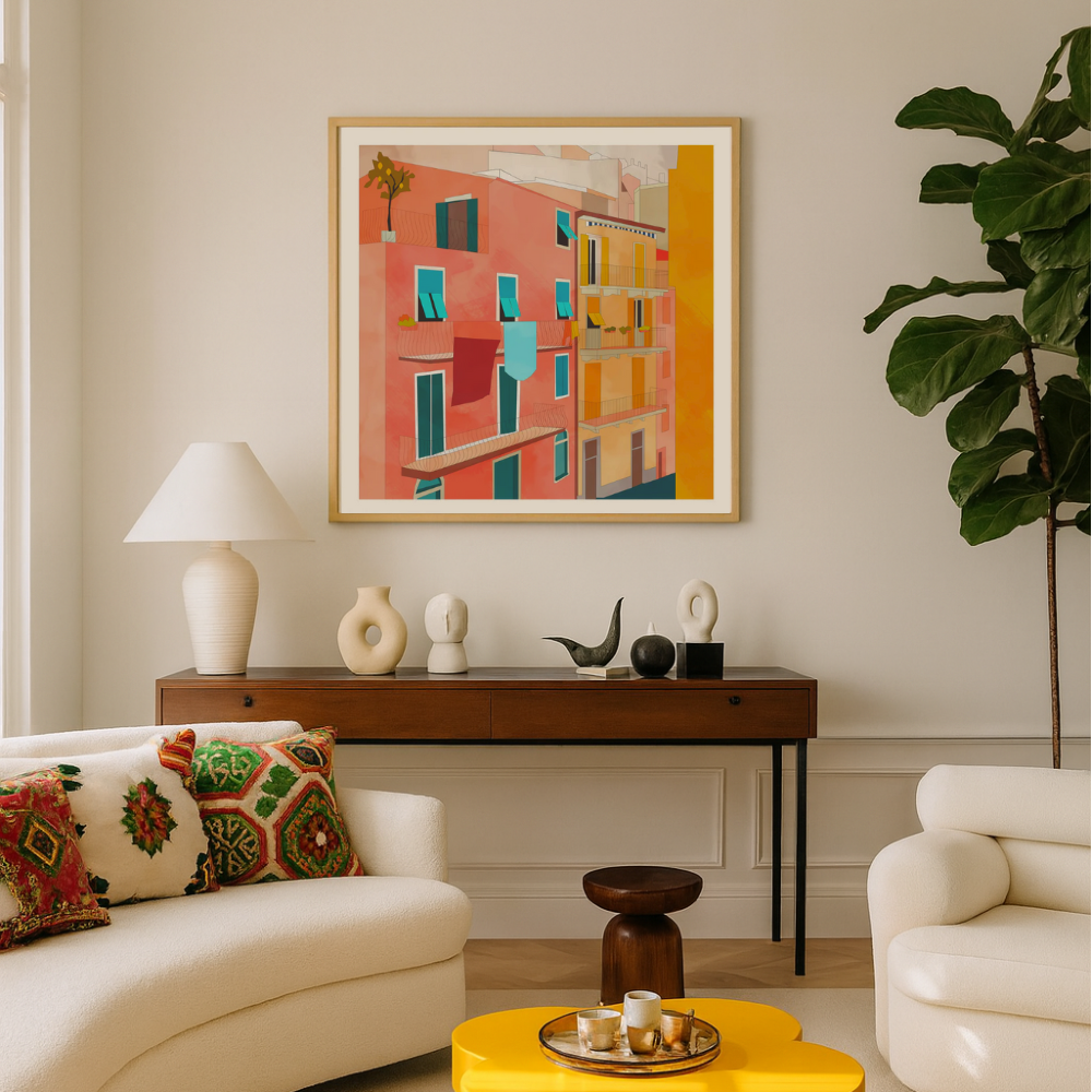 Cuadro "Little Italy Houses"