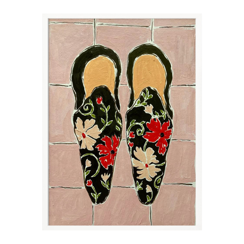 Cuadro "Black Shoes On Pink Tiles"