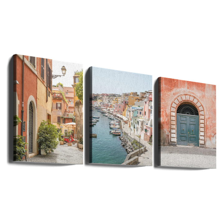 Set de cuadros "Italian Summer Walk"
