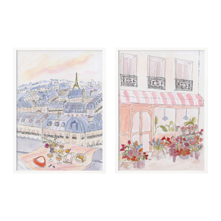 Set de cuadros "Paris Bloom & Views"