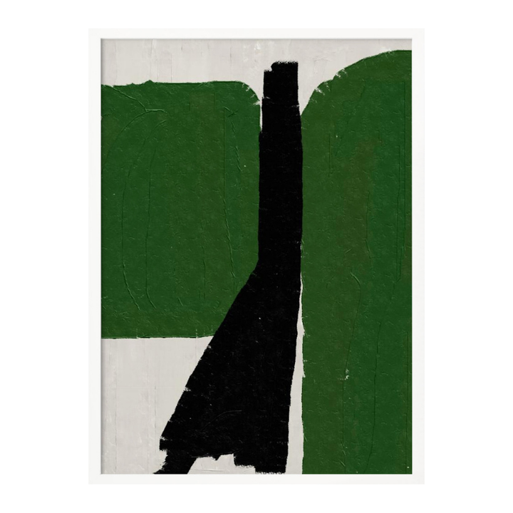Cuadro "Green Black Oil Abstract No 1"