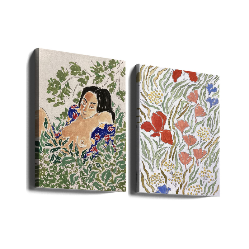 Set de cuadros "Wild Bloom"