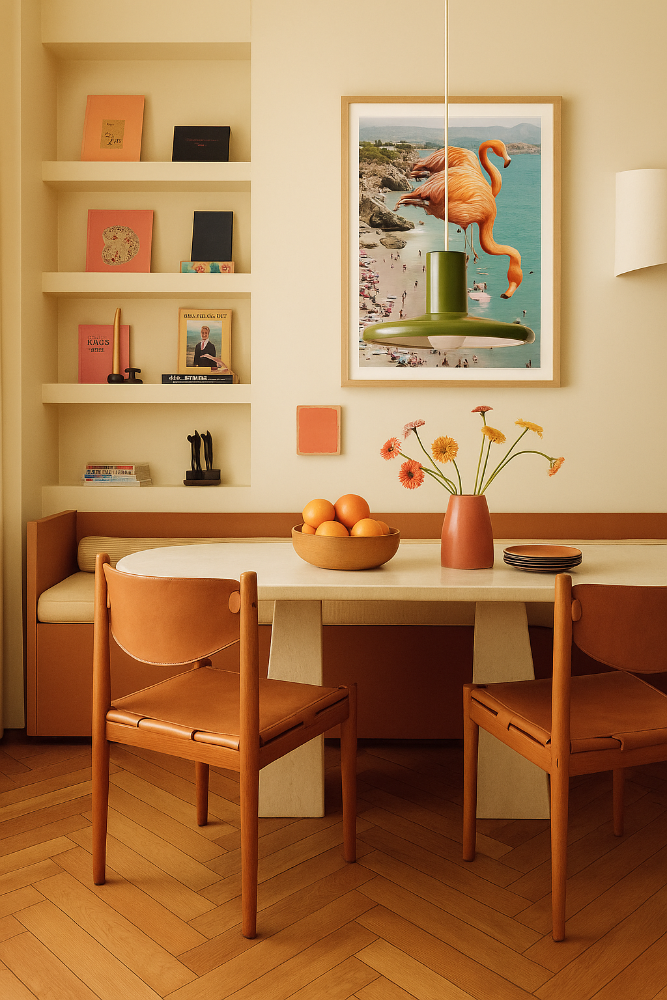 Cuadro "Flamingos On the Beach"