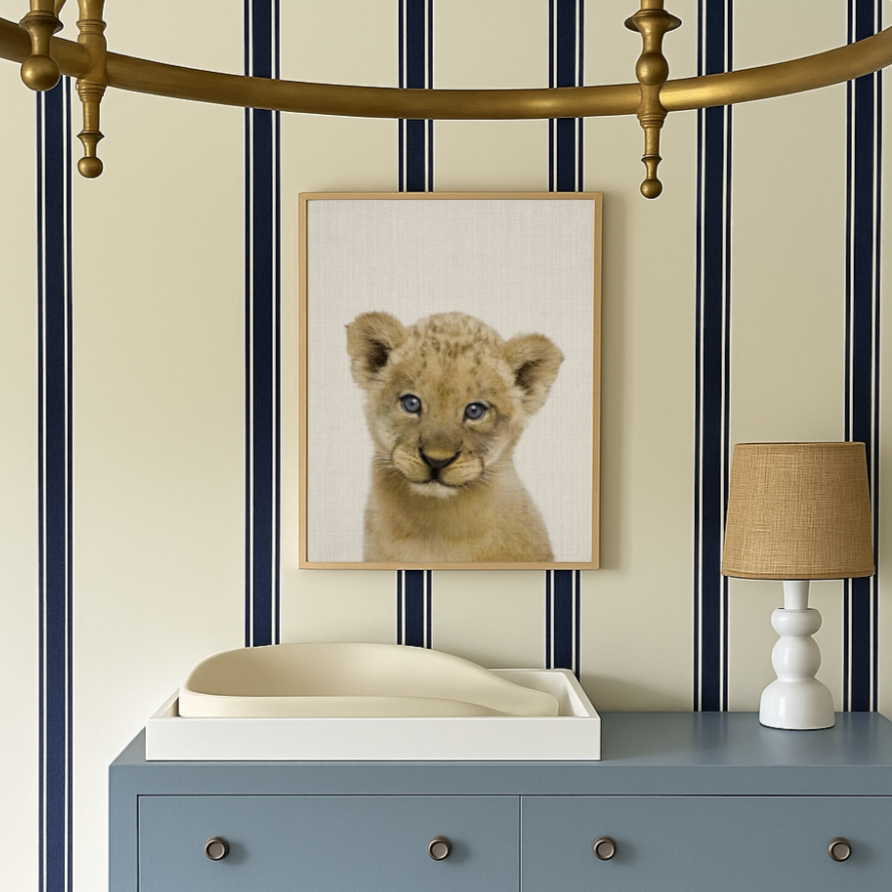 Cuadro "Peekaboo Baby Lion"