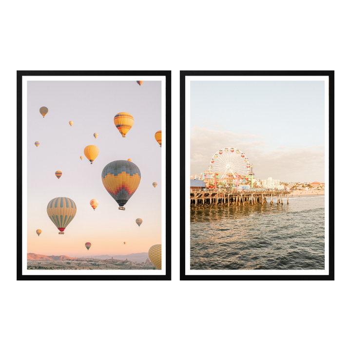 Set de cuadros "Golden Hour Dreams"