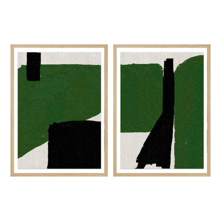 Set de cuadros "Abstract Terrain"