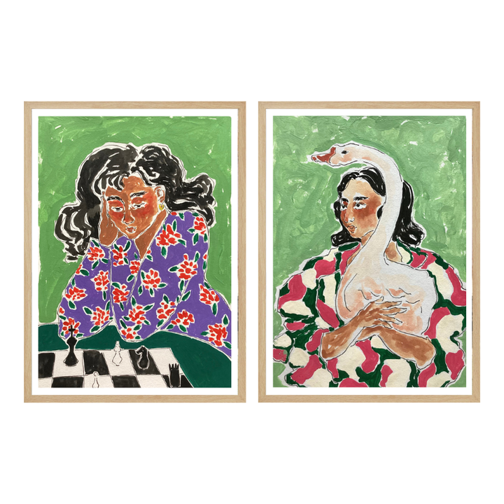 Set de cuadros "Green Thoughts"