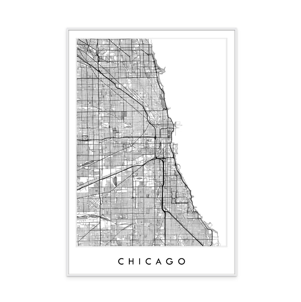 Cuadro "Chicago Illinois City Watercolor"