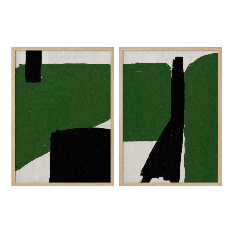 Set de cuadros "Abstract Terrain"