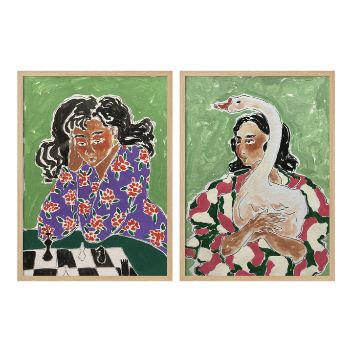 Set de cuadros "Green Thoughts"