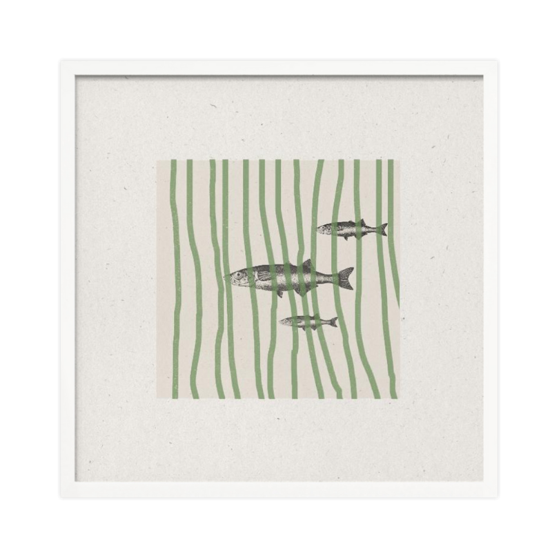 Cuadro "Fish in Striped Waves"