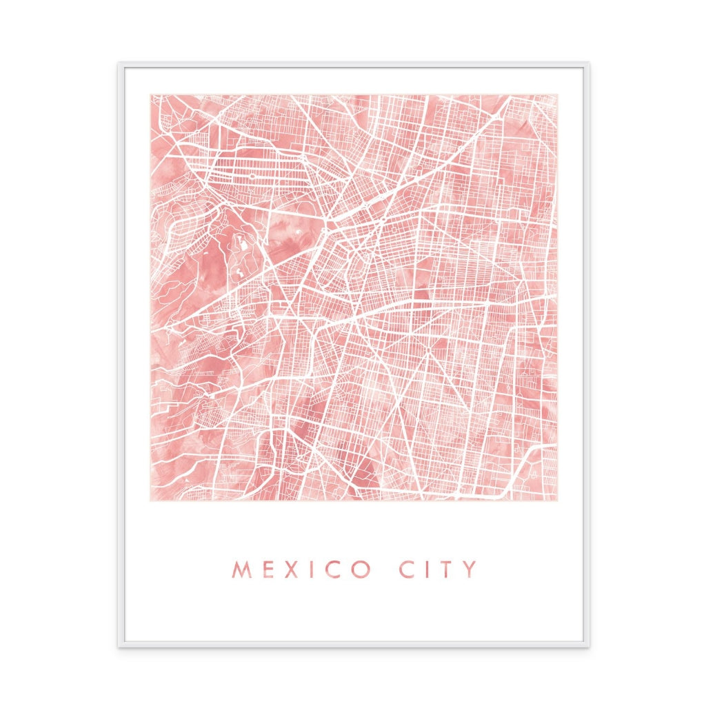 Cuadro "Mexico Pink Watercolor"