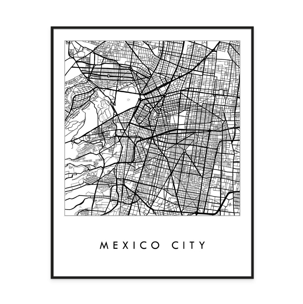 Cuadro "Mexico Blanco y Negro"