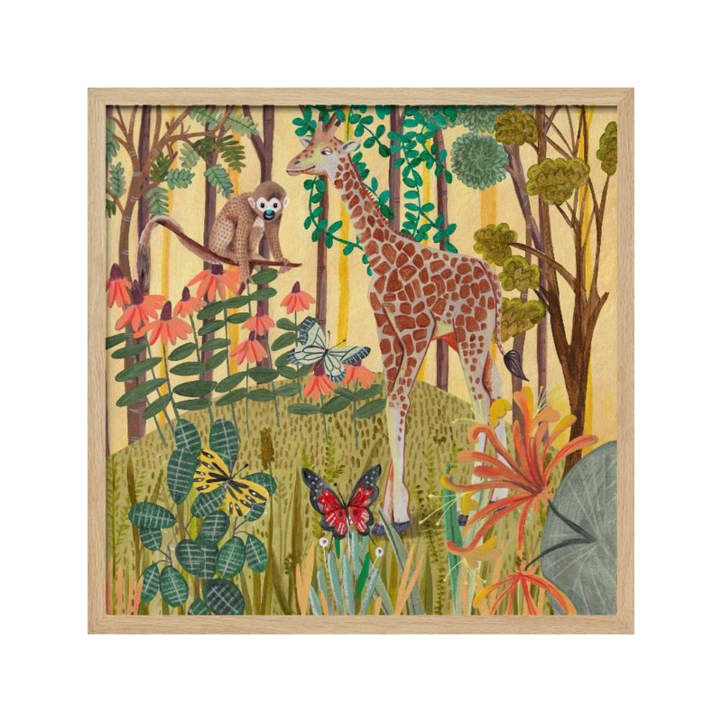 Cuadro "Giraffe in nature"