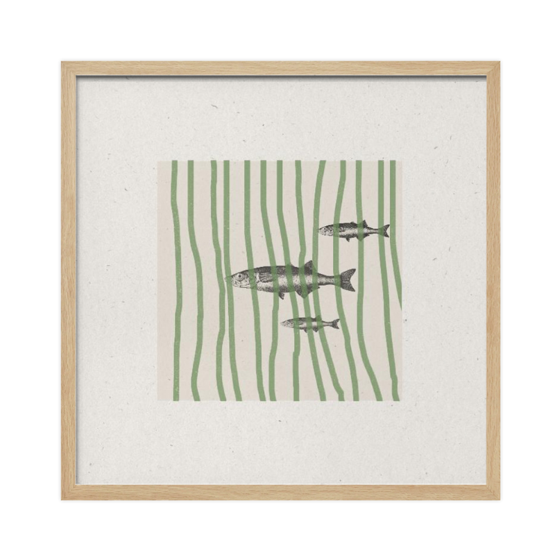 Cuadro "Fish in Striped Waves"