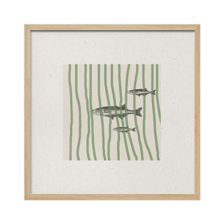 Cuadro "Fish in Striped Waves"