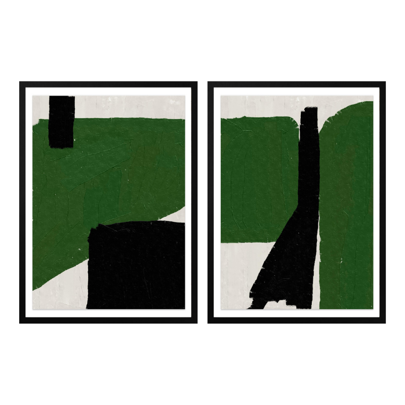 Set de cuadros "Abstract Terrain"