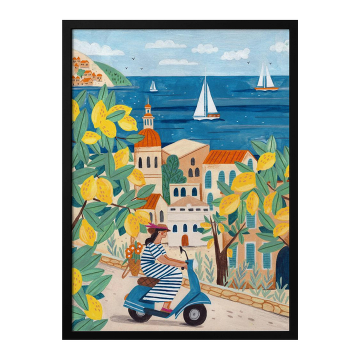 Cuadro "Woman in the Amalfi Coast"