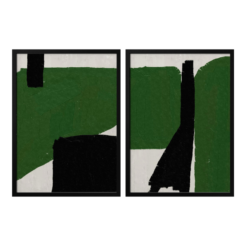 Set de cuadros "Abstract Terrain"