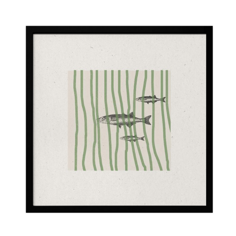 Cuadro "Fish in Striped Waves"