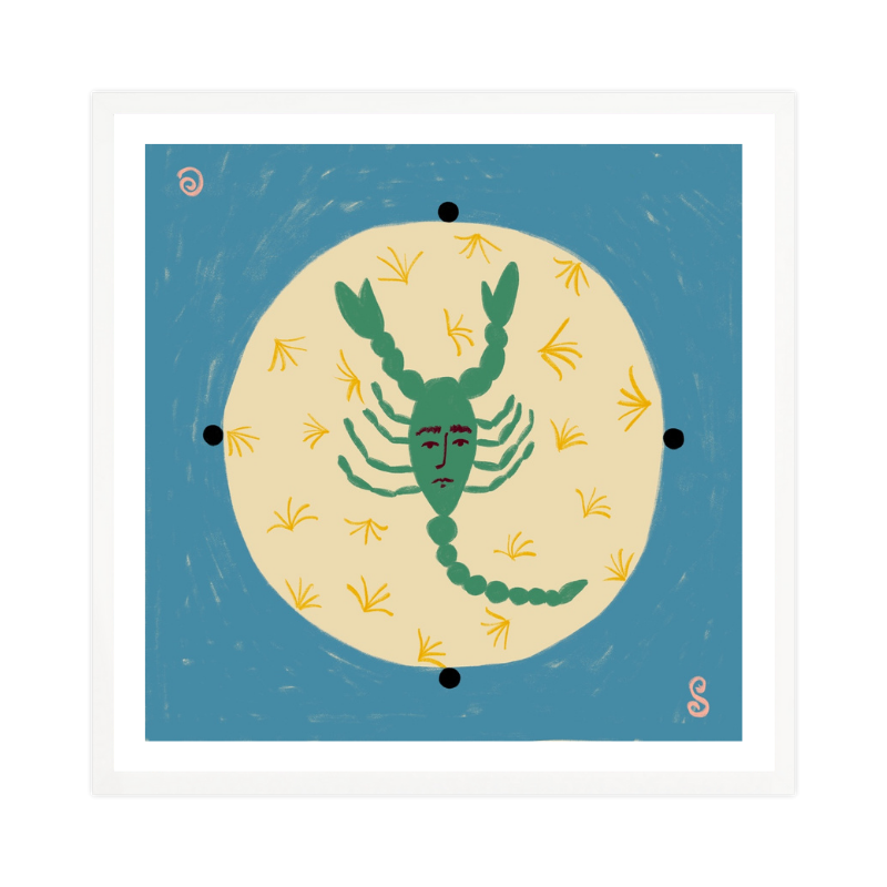 Cuadro "Scorpion With A Human Face"