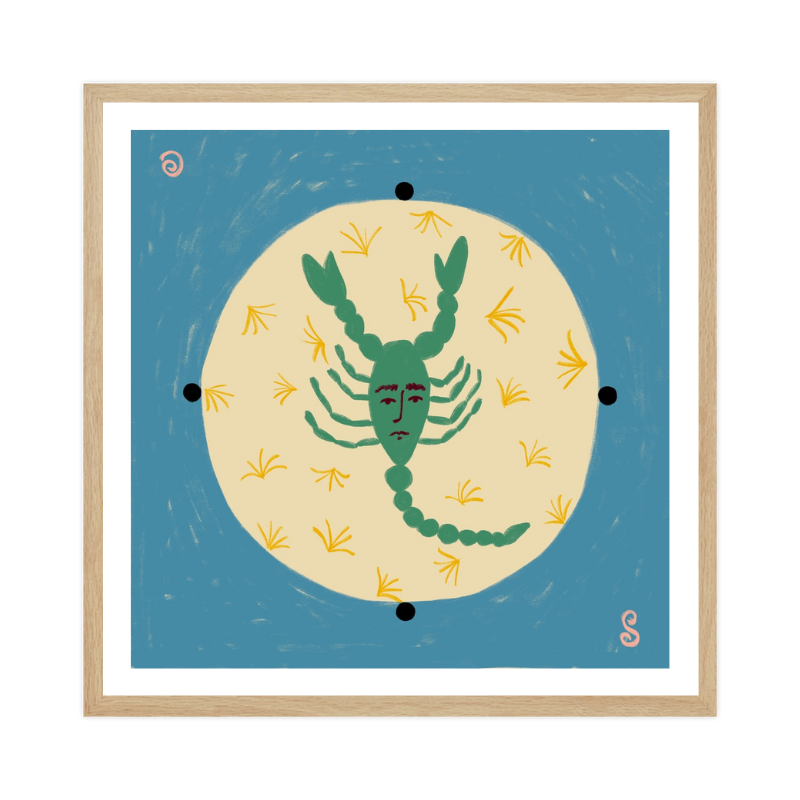 Cuadro "Scorpion With A Human Face"