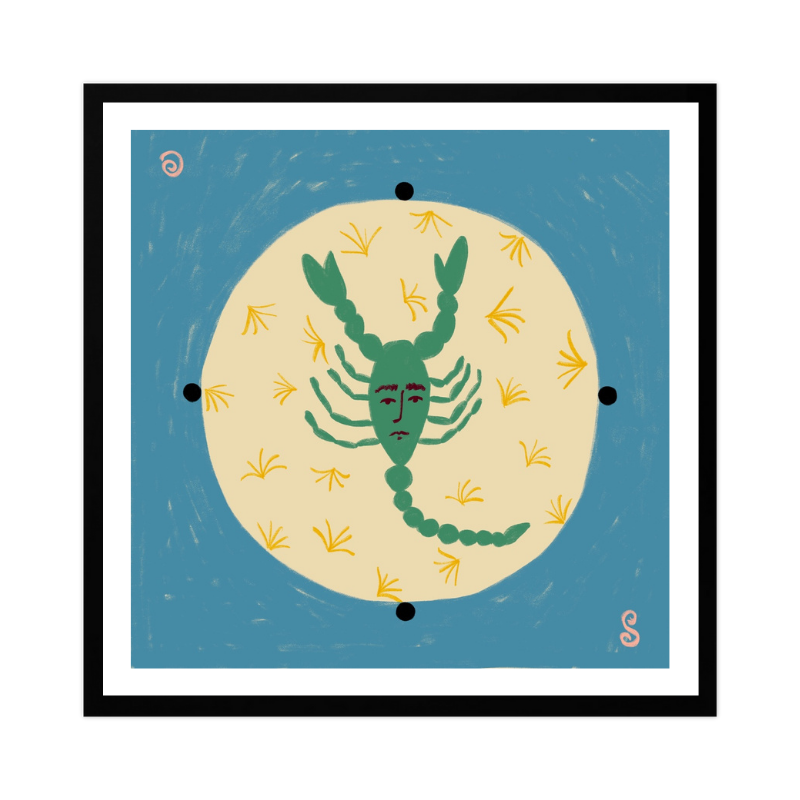 Cuadro "Scorpion With A Human Face"