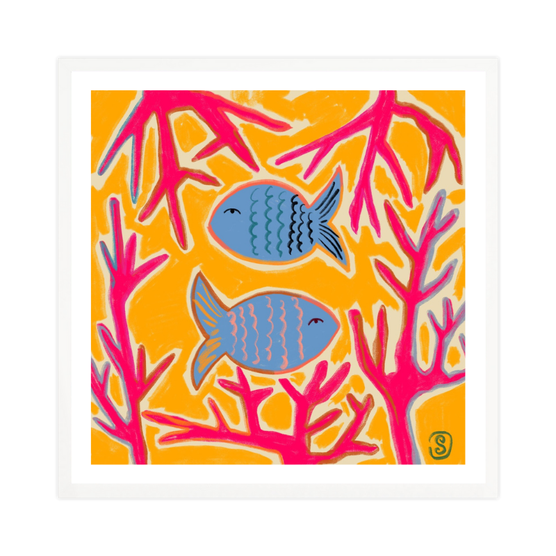 Cuadro "Coral Companions"