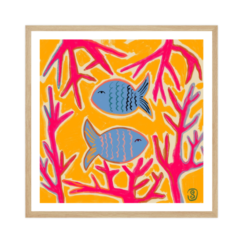 Cuadro "Coral Companions"