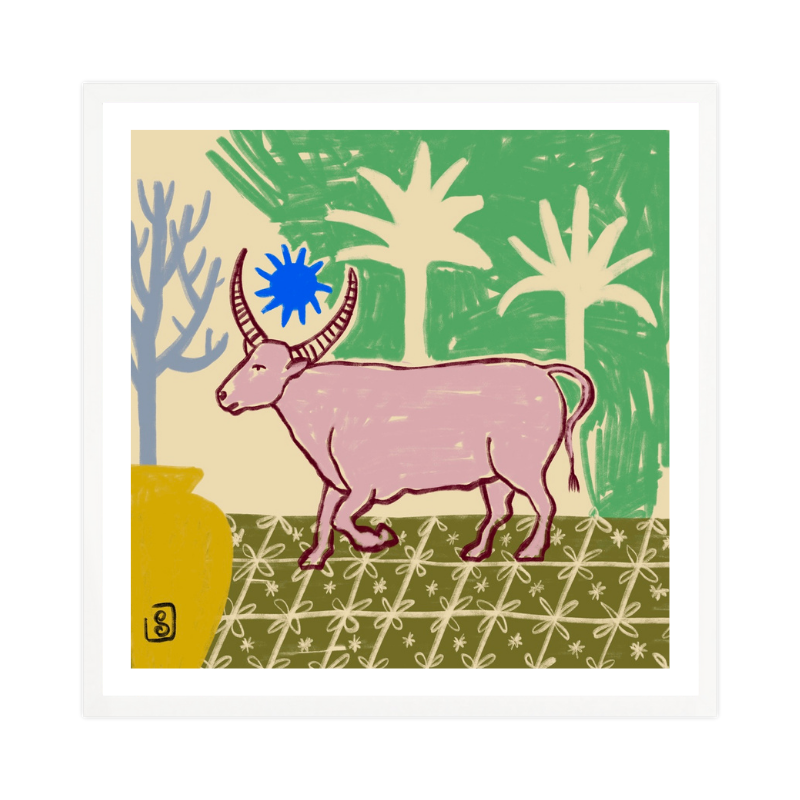 Cuadro "Azure Horned Oasis"